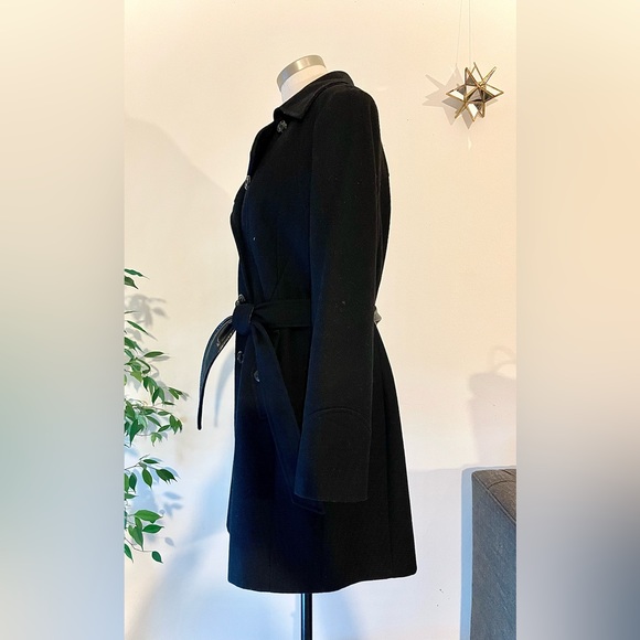 A.N.A A new Approach wool long double breast coat Black size: M - Picture 5 of 15